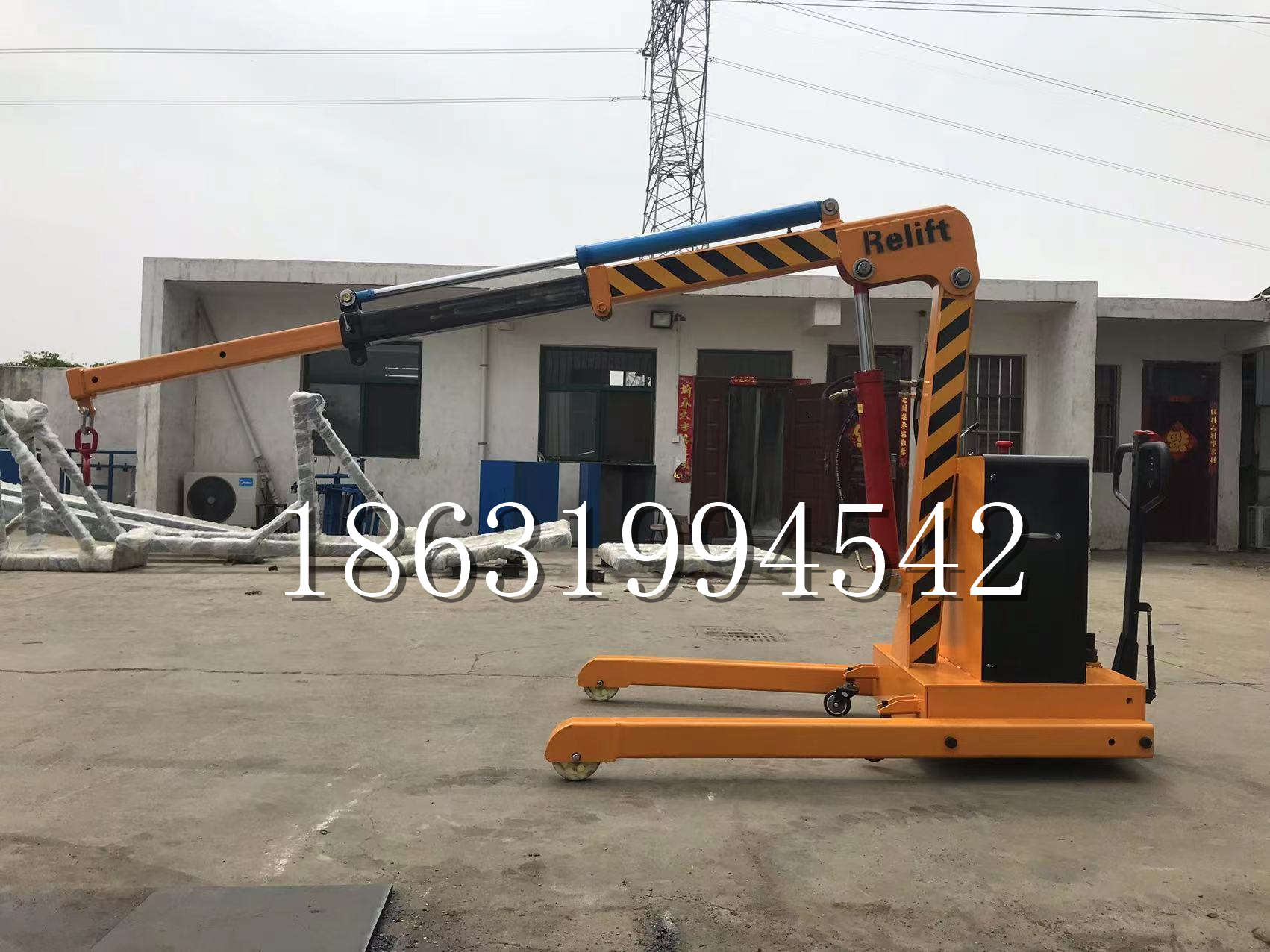 易县久征定做3吨三轮随车吊 农用园林绿化移树吊 平板工程用小吊机